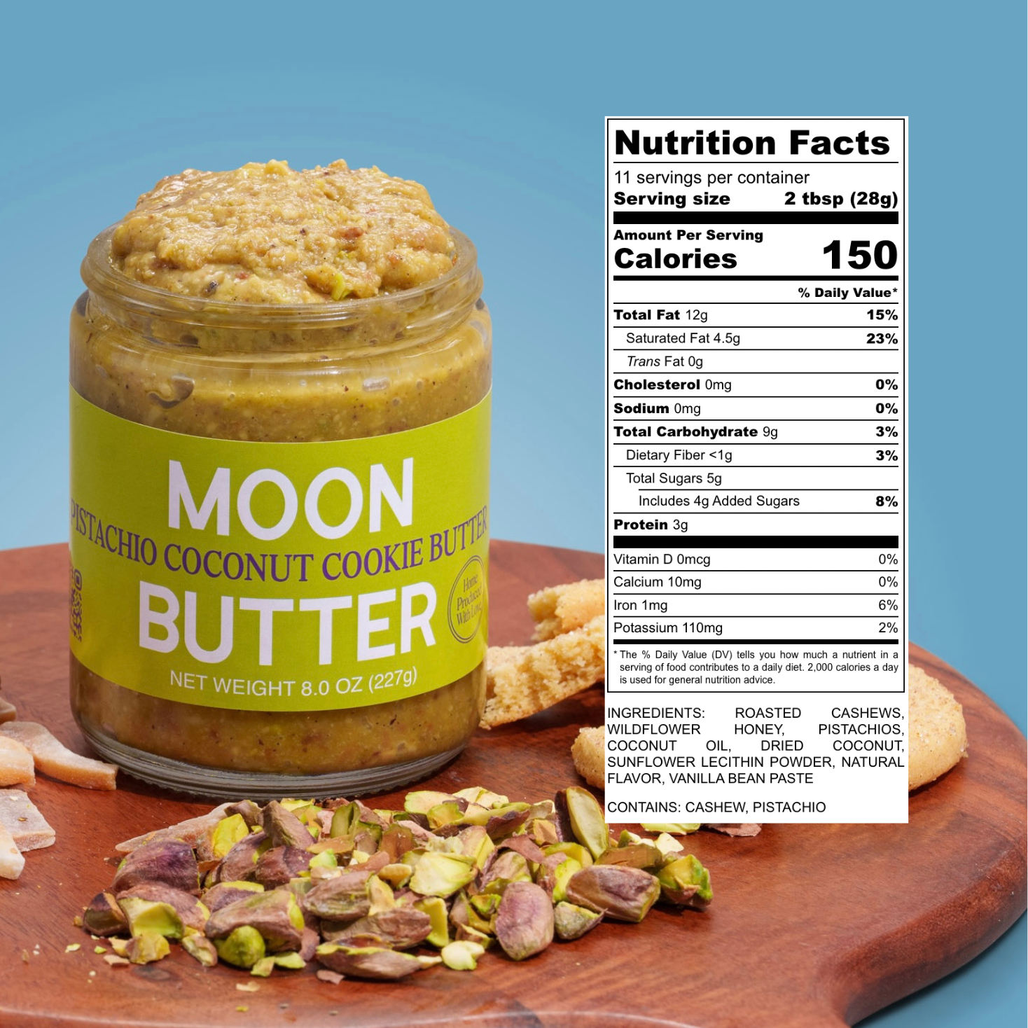 Pistachio Coconut Cookie Butter Case (6 pack)