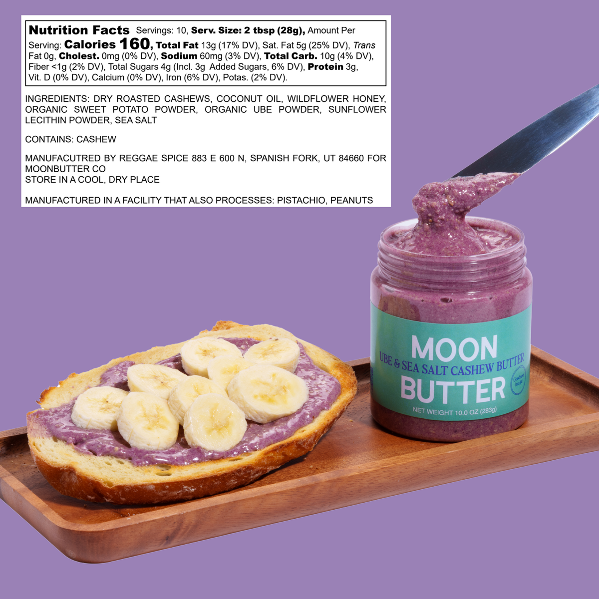 Ube & Sea Salt Cashew Butter